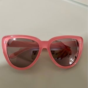 Quay Pink Cat Eye Sunglasses - Oversized